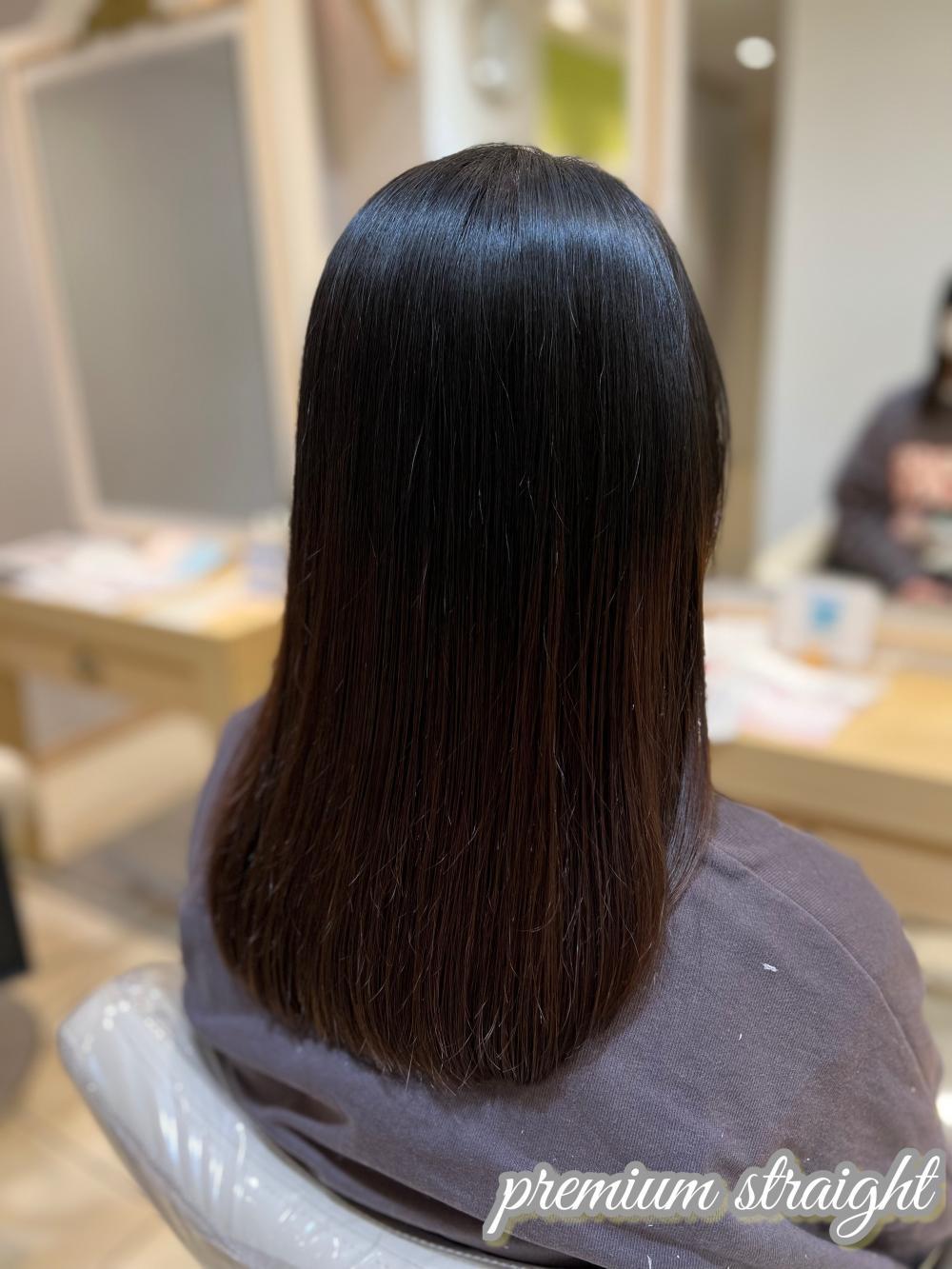 髪質改善縮毛矯正×セミロングボブ