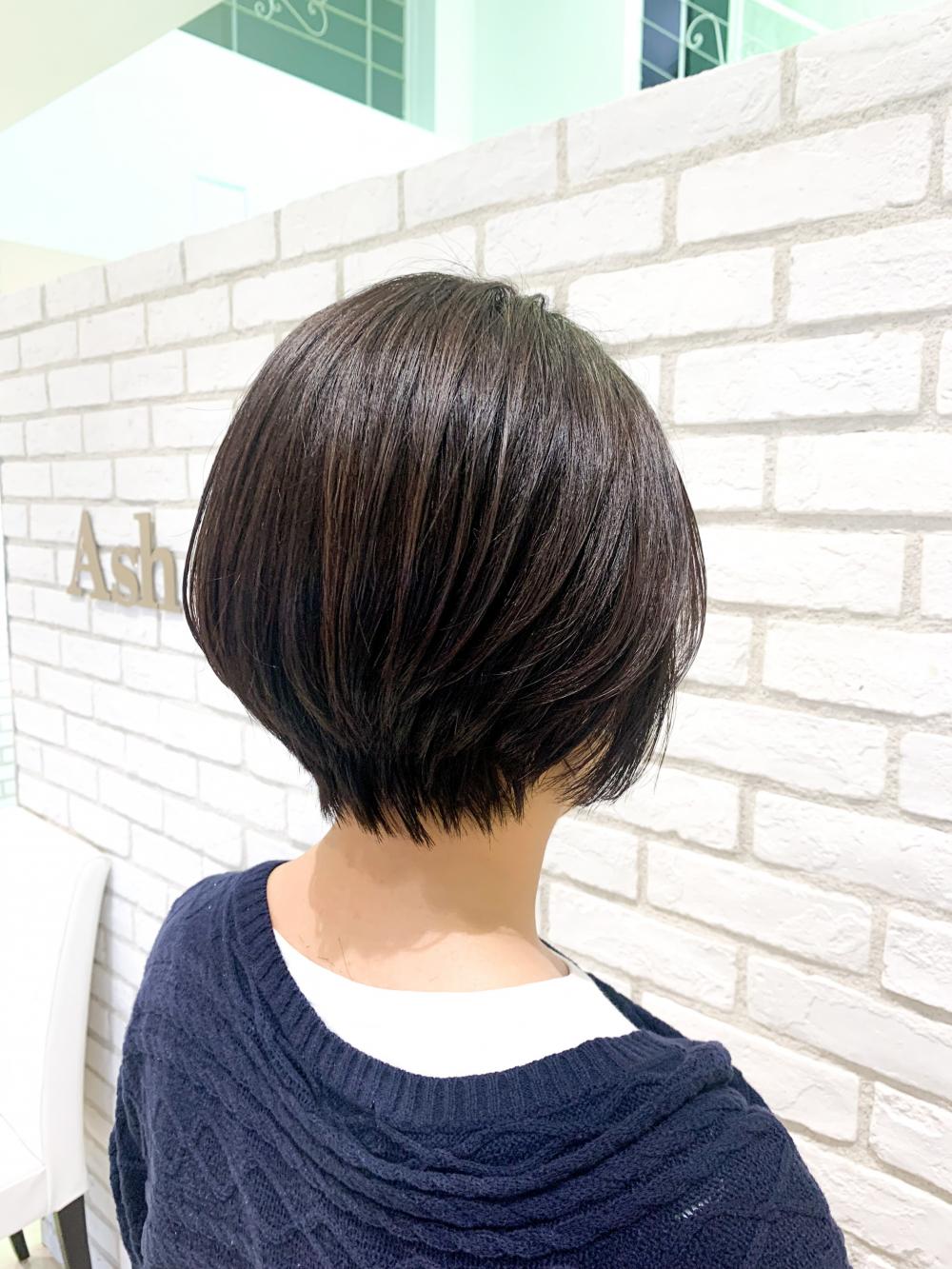 大人フェミニン　大人ショート