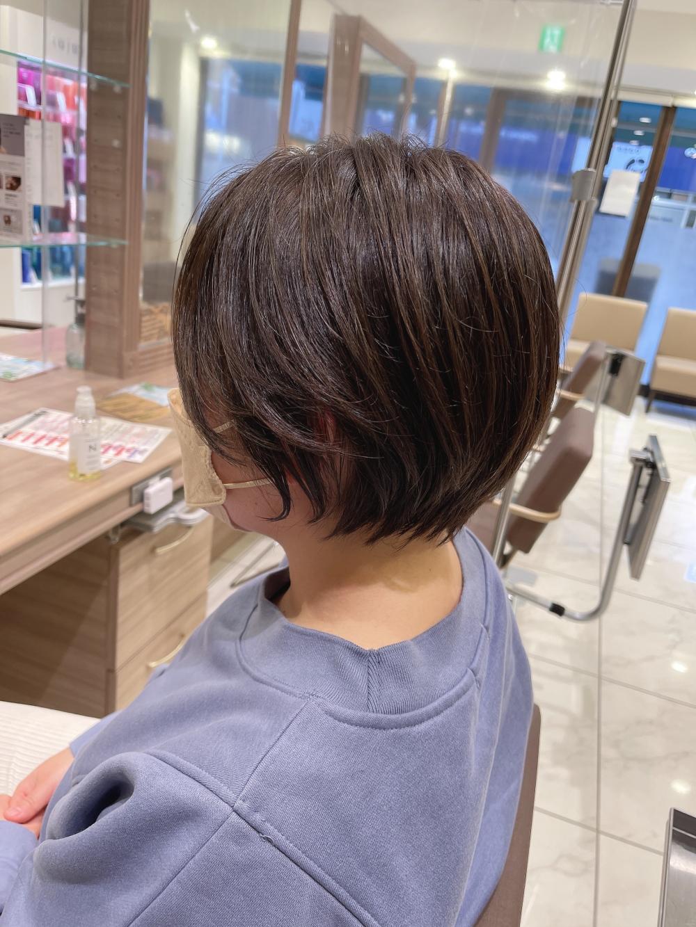 小顔効果◎ショートボブ