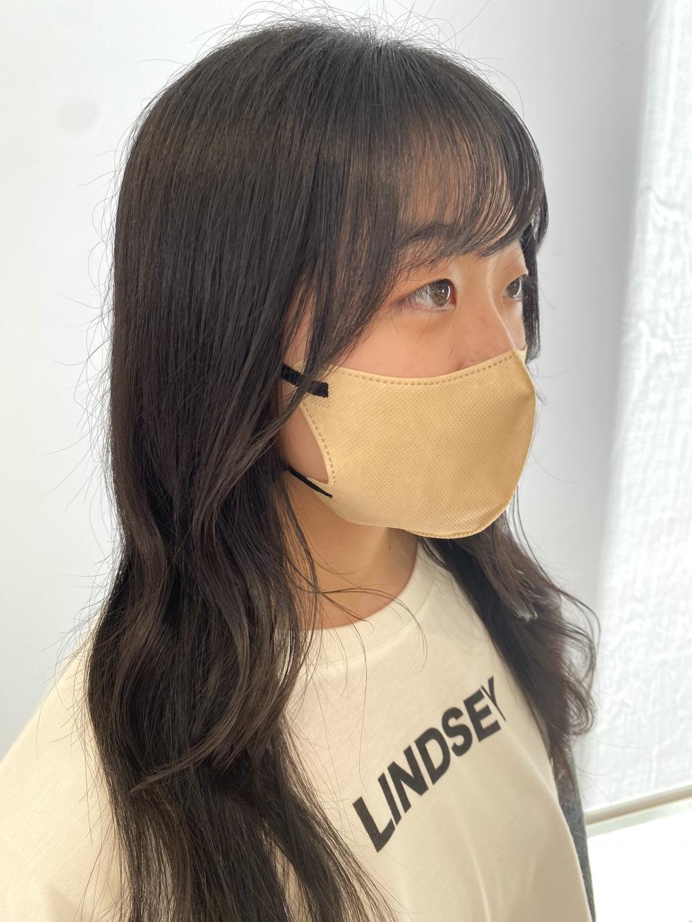 小顔効果！顔周りカット