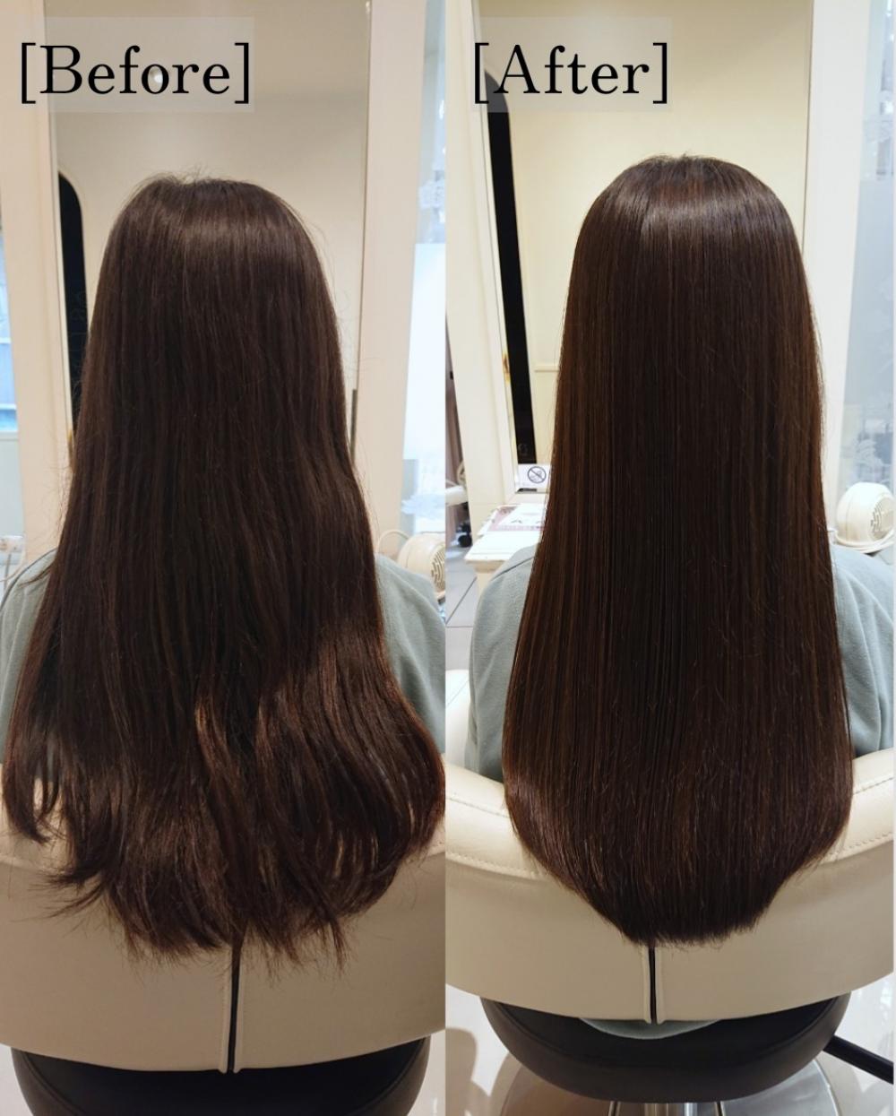 縮毛矯正 BEFORE&AFTER