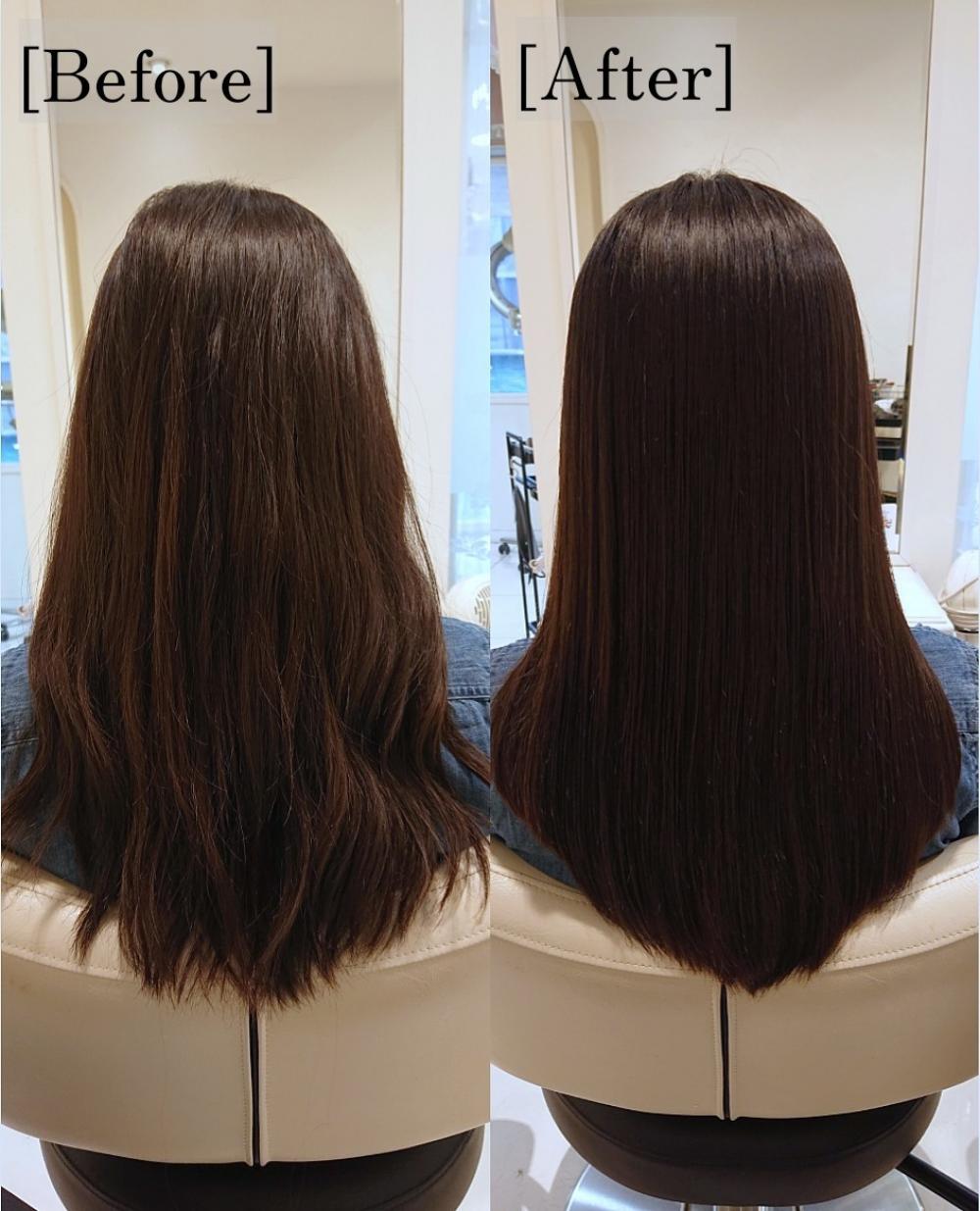 縮毛矯正 BEFORE&AFTER