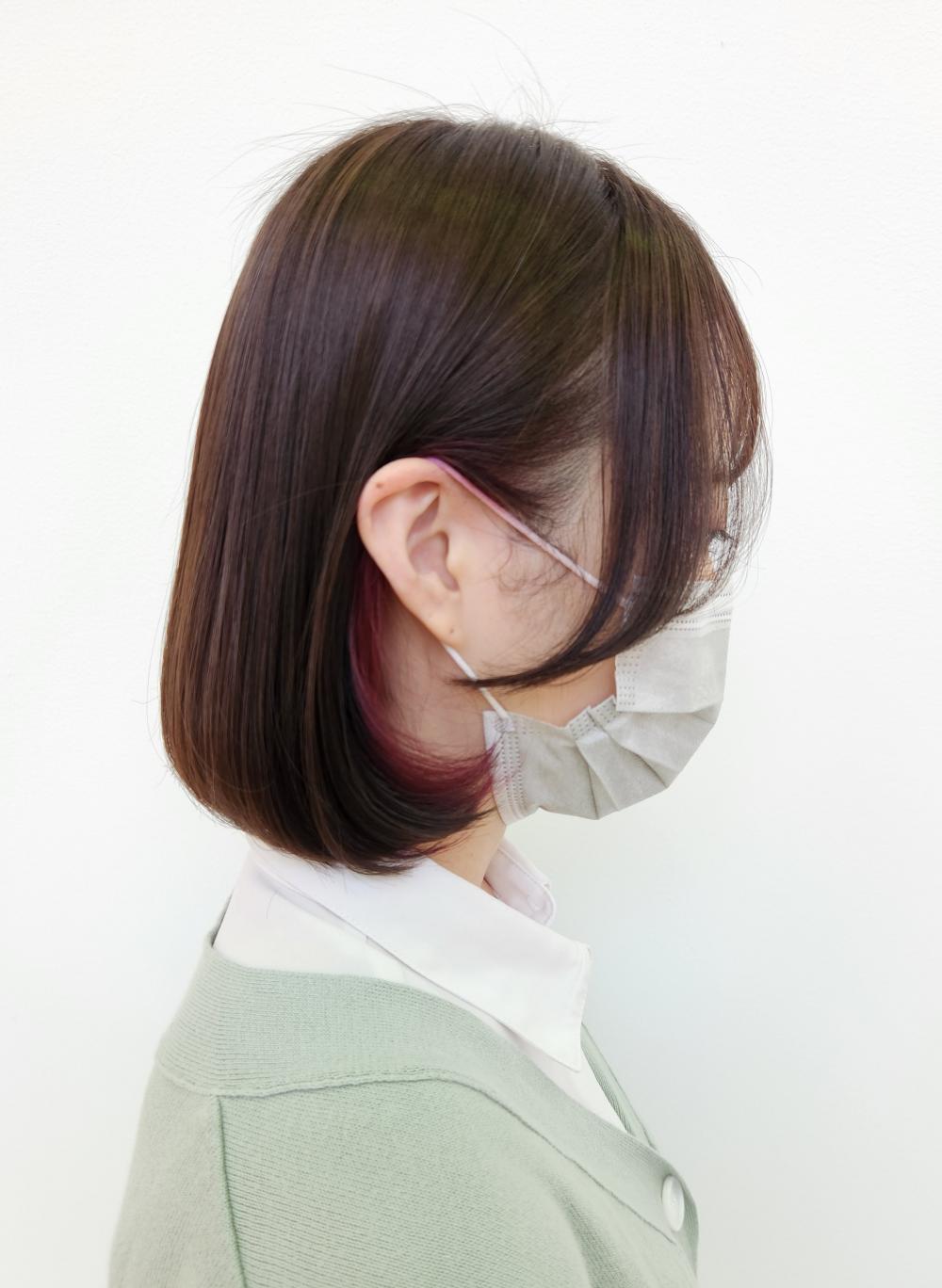 まとまりがキレイ！ナチュラルボブのグレージュカラー｜サブ写真③