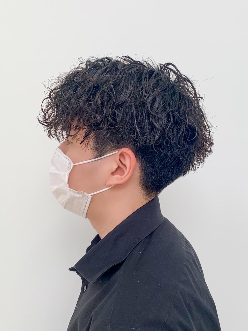 波巻きパーマ