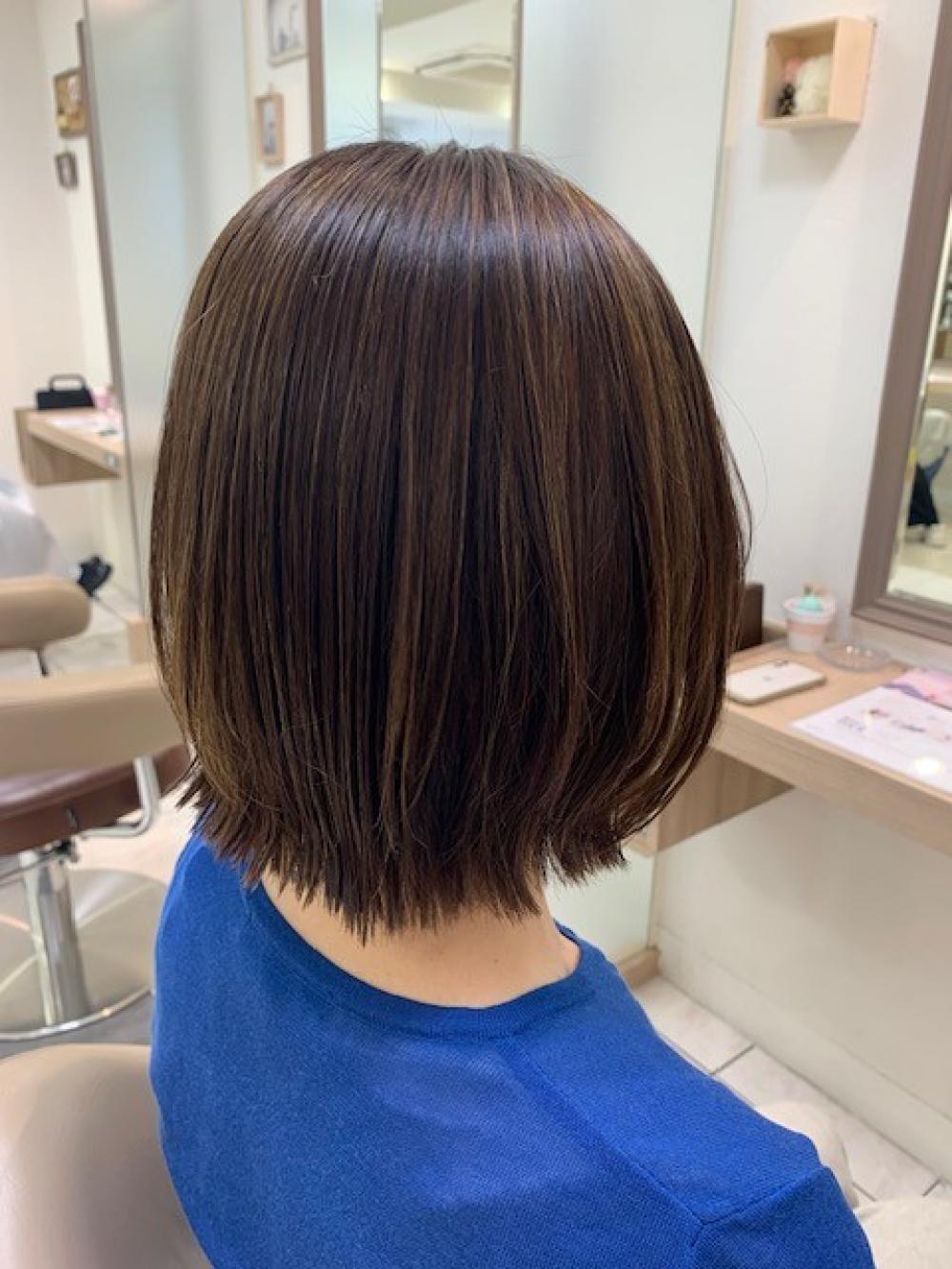 白髪ぼかし・大人ショート