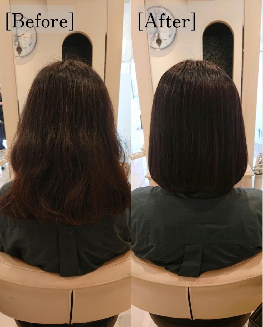 縮毛矯正 BEFORE&AFTER