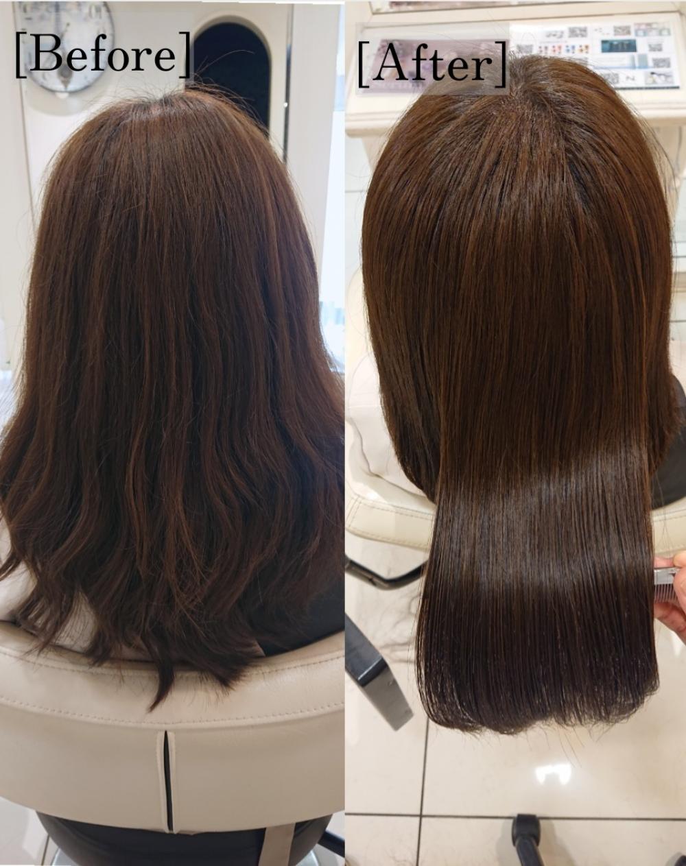 縮毛矯正 BEFORE&AFTER