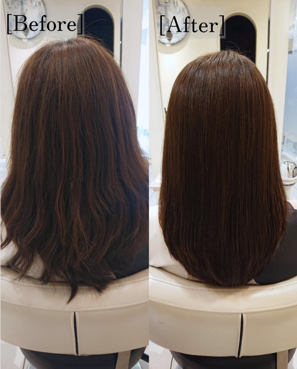 縮毛矯正 BEFORE&AFTER