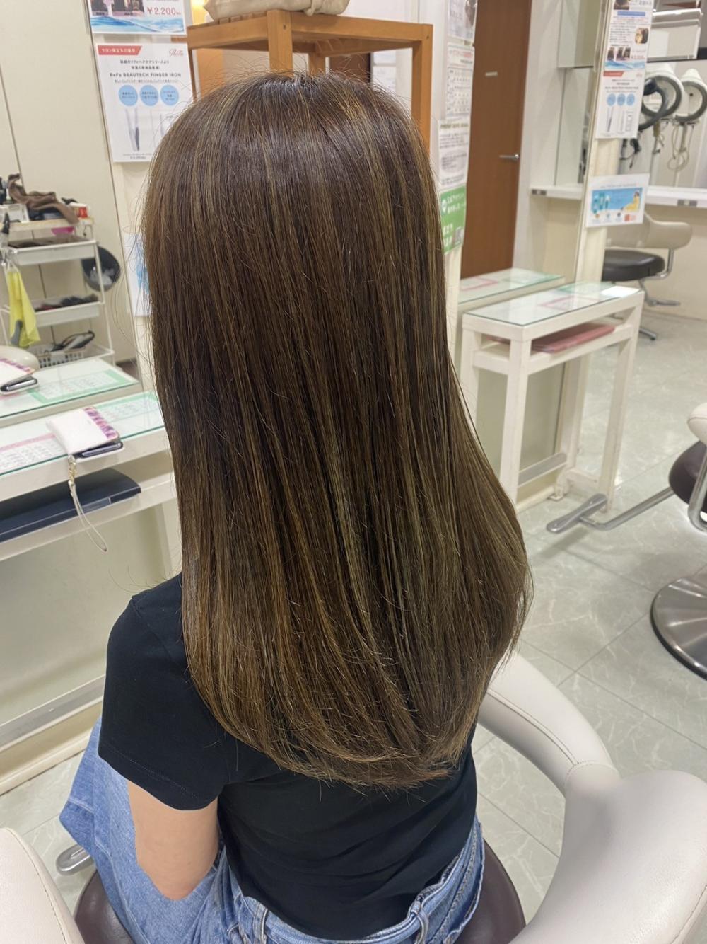 ベージュ系ハイライト/ロングヘアー｜サブ写真②