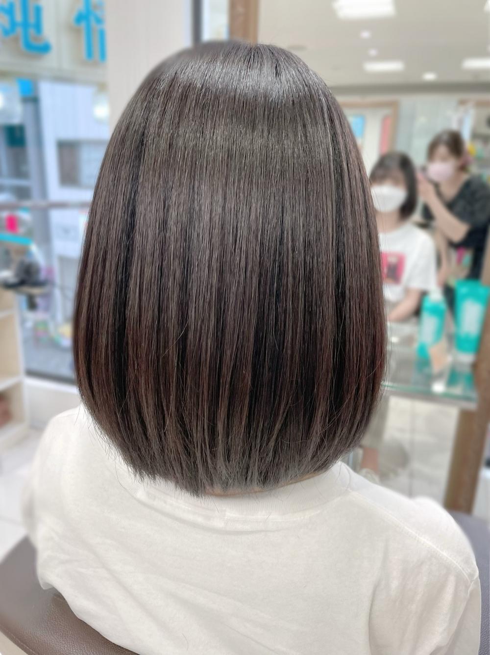 ★プレミアム縮毛矯正のグラデーションボブ｜サブ写真③