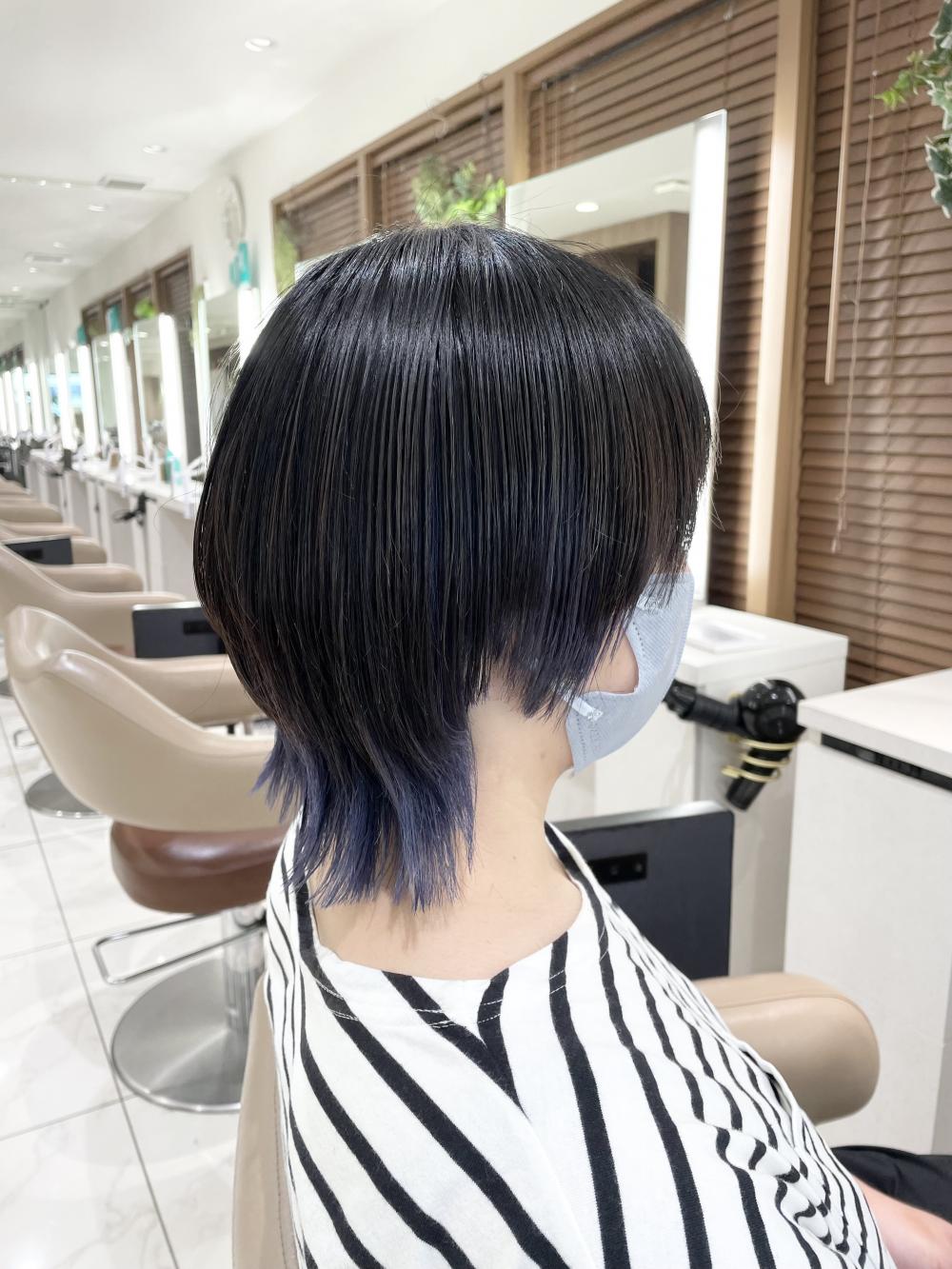 インナーカラー【ブラック×ネイビー】｜サブ写真②