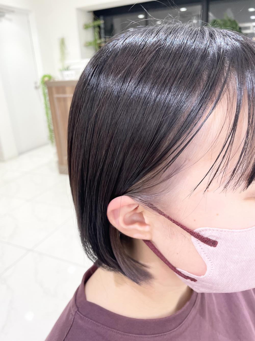 イヤリングカラー【ブラック×グレージュ】｜サブ写真②
