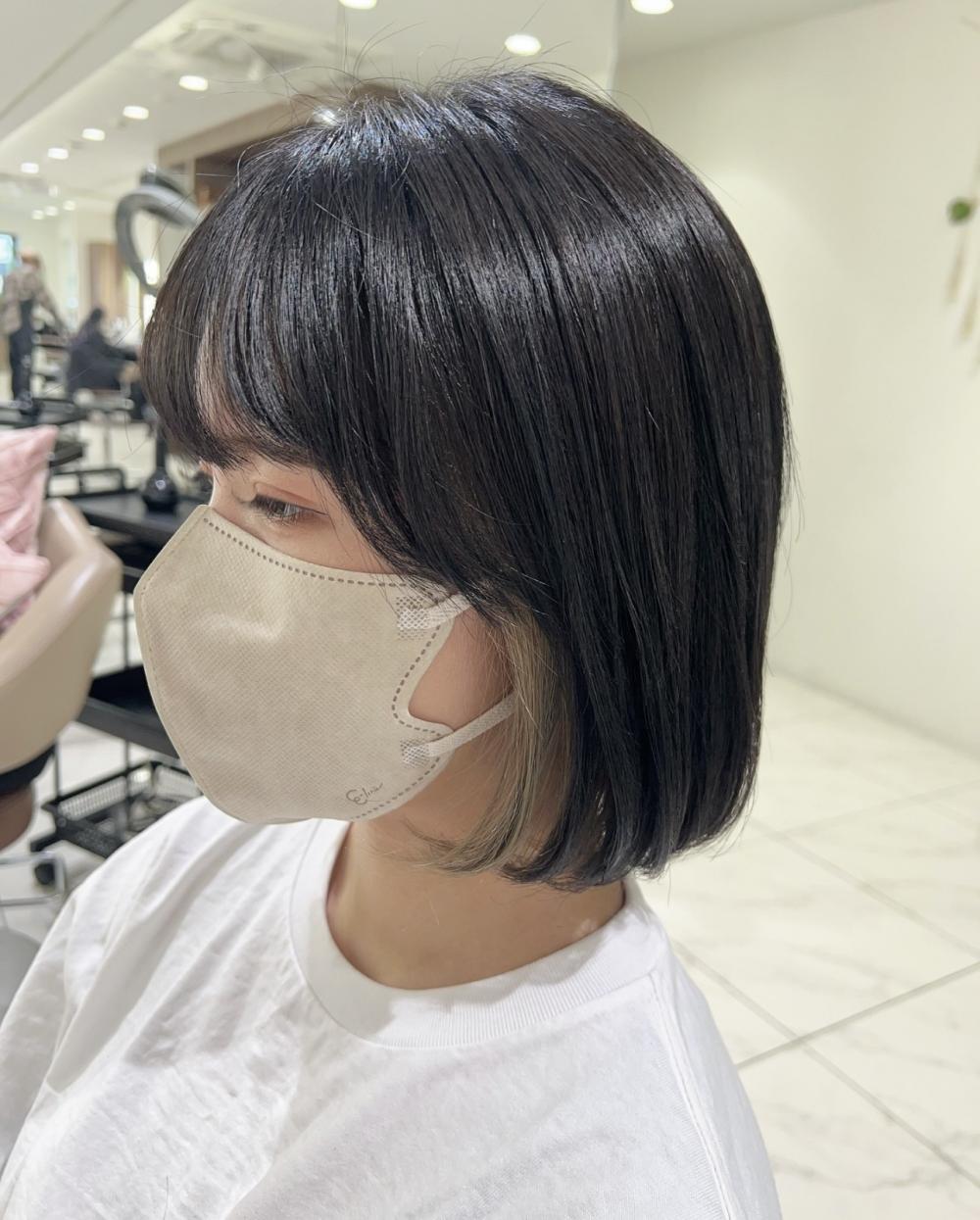 まるっとボブ×隠せるイヤリングカラー｜サブ写真②