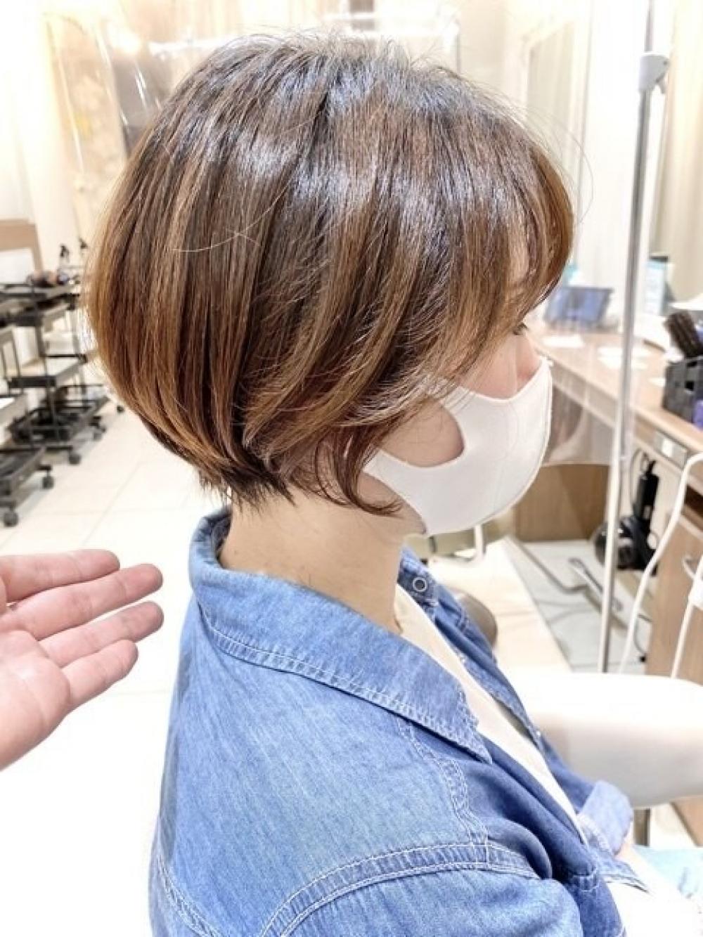 丸みが可愛いショートボブ【Ash大泉学園店 横山直輝】