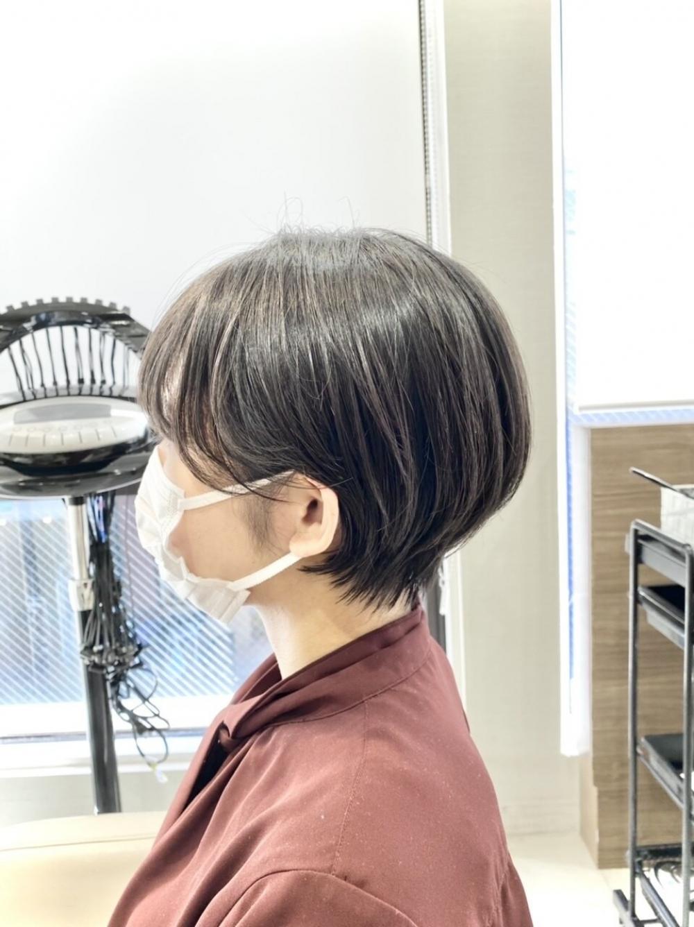 耳掛けが可愛いマッシュショート【Ash大泉学園 横山直輝】