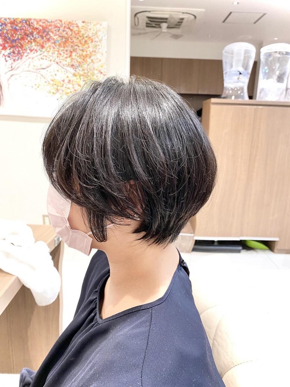 黒髪でも重くならないショートボブ【Ash大泉学園 横山直輝】