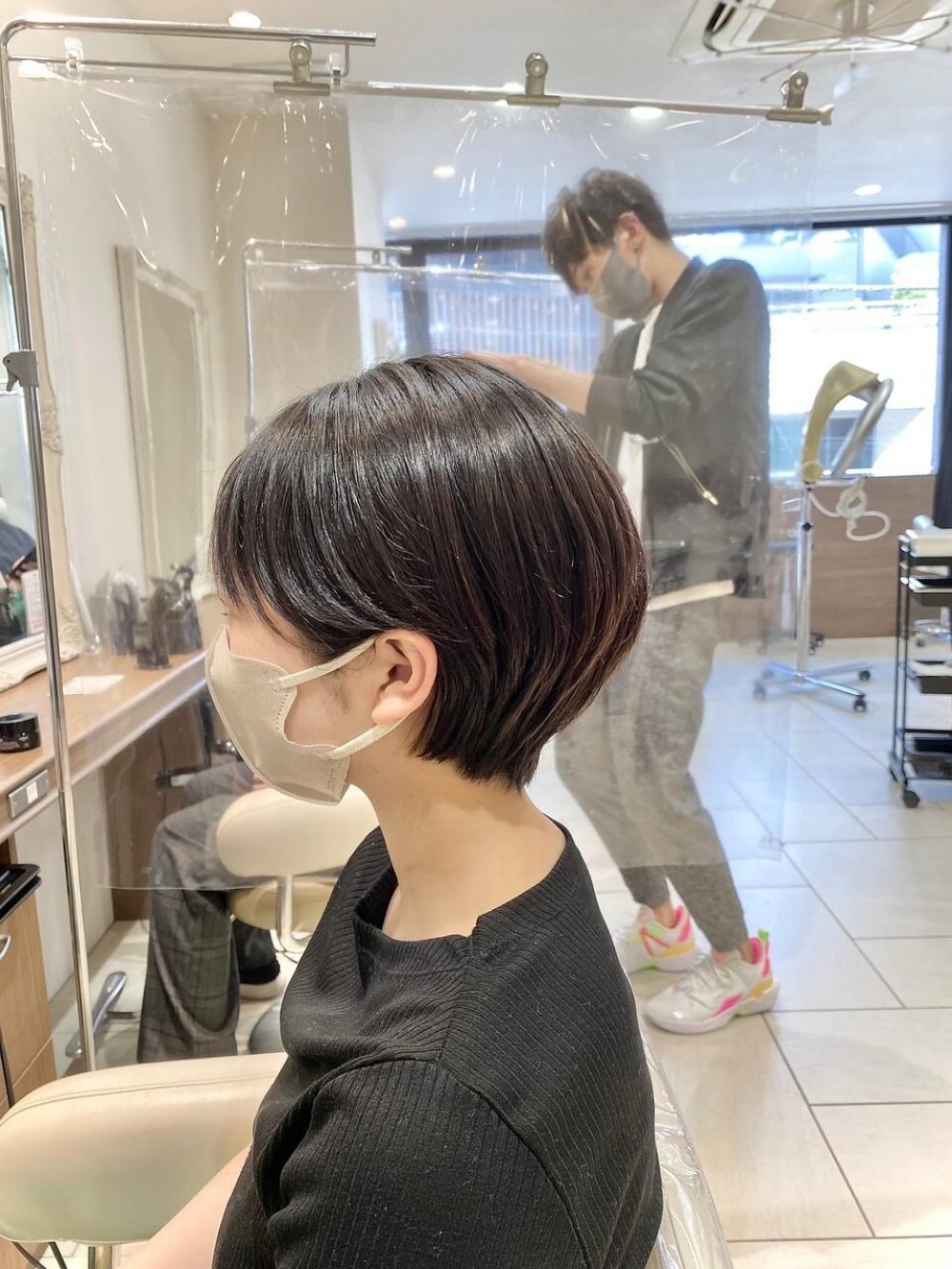 縮毛矯正マッシュショート【Ash大泉学園 横山直輝】