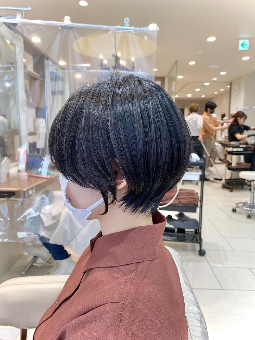 大人っぽ黒髪ショートボブ【Ash大泉学園 横山直輝】