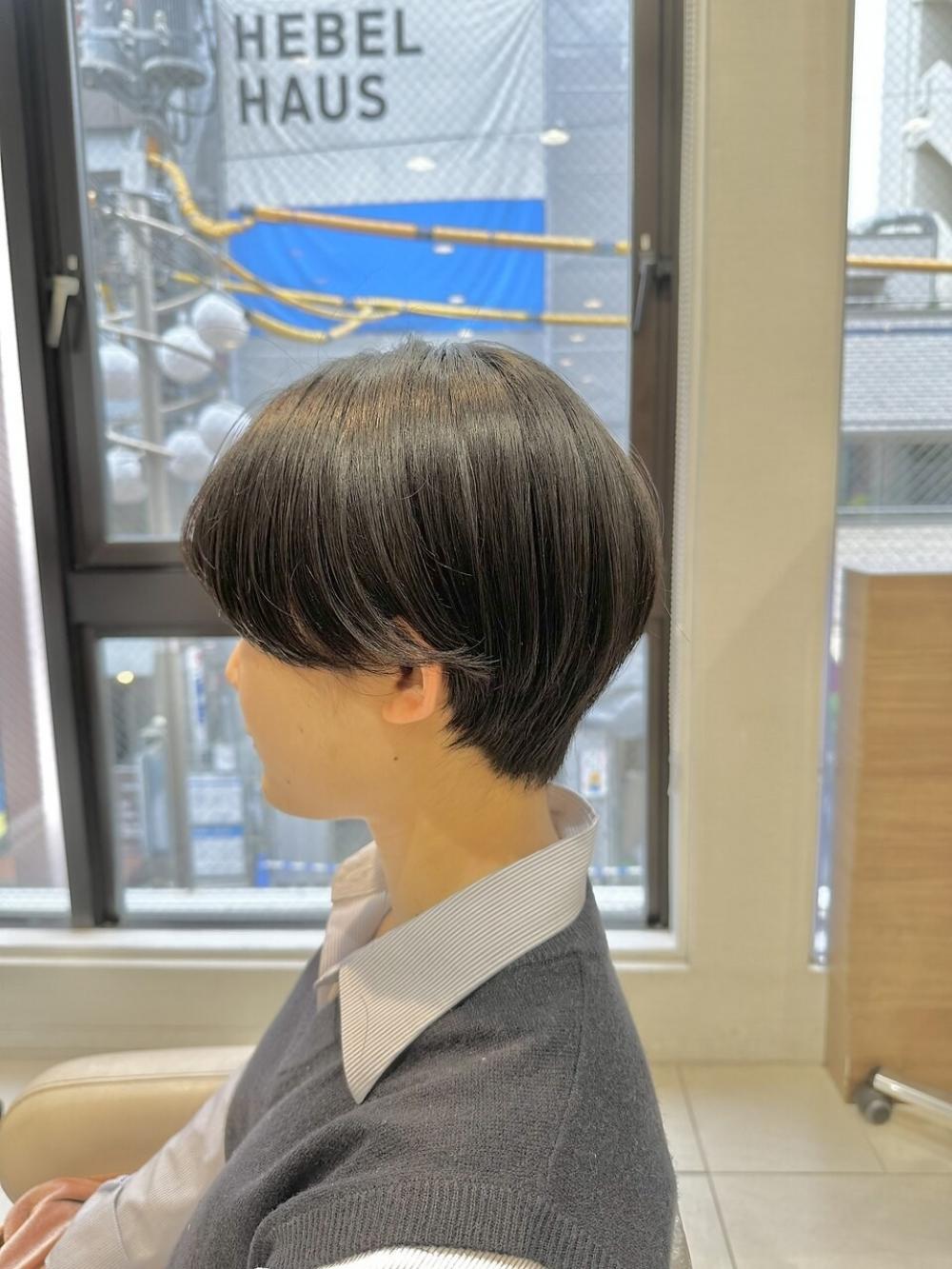 耳掛けで可愛いマッシュショート【Ash大泉学園　横山直輝】
