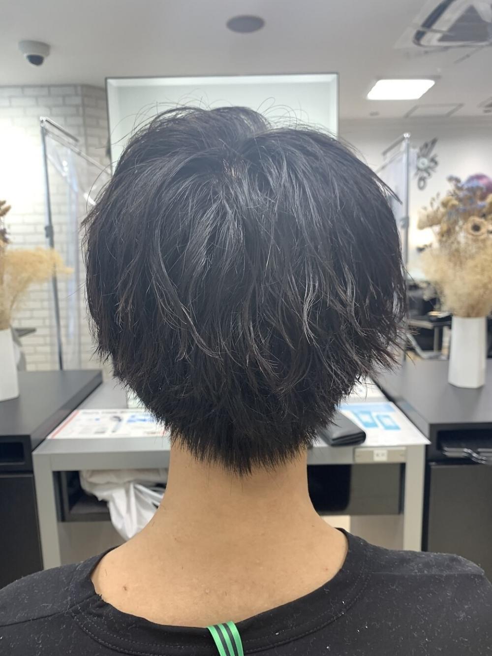 ナチュラルマッシュ×アイロン風パーマ｜サブ写真②