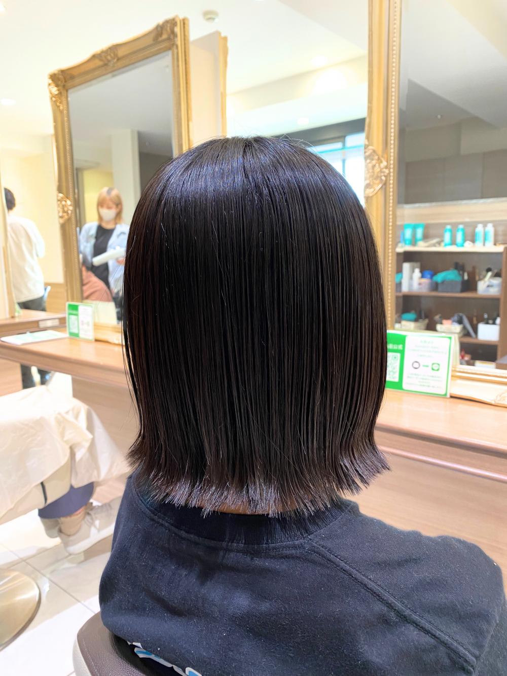 切りっぱなしボブ