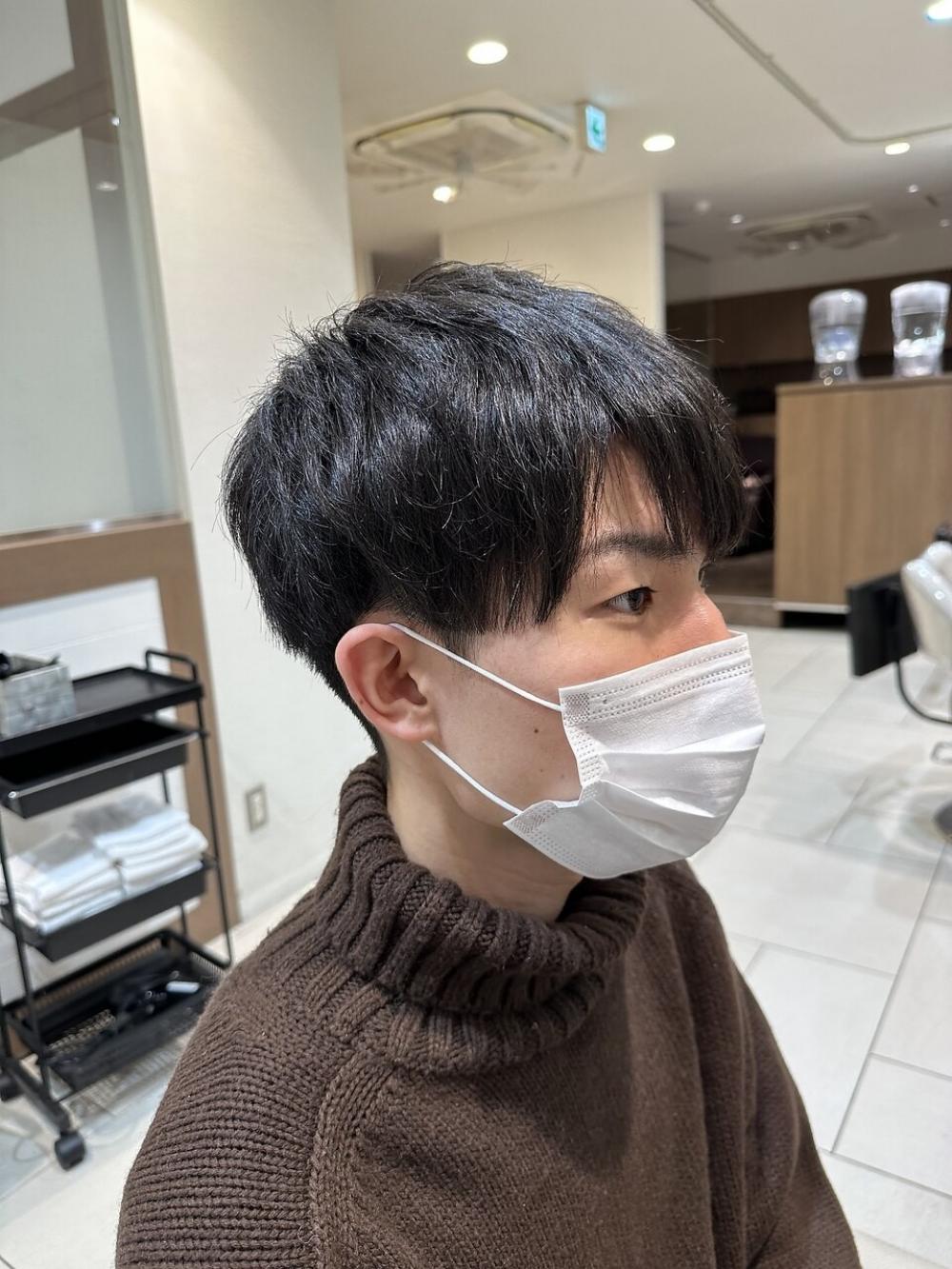 王道マッシュ×縮毛矯正