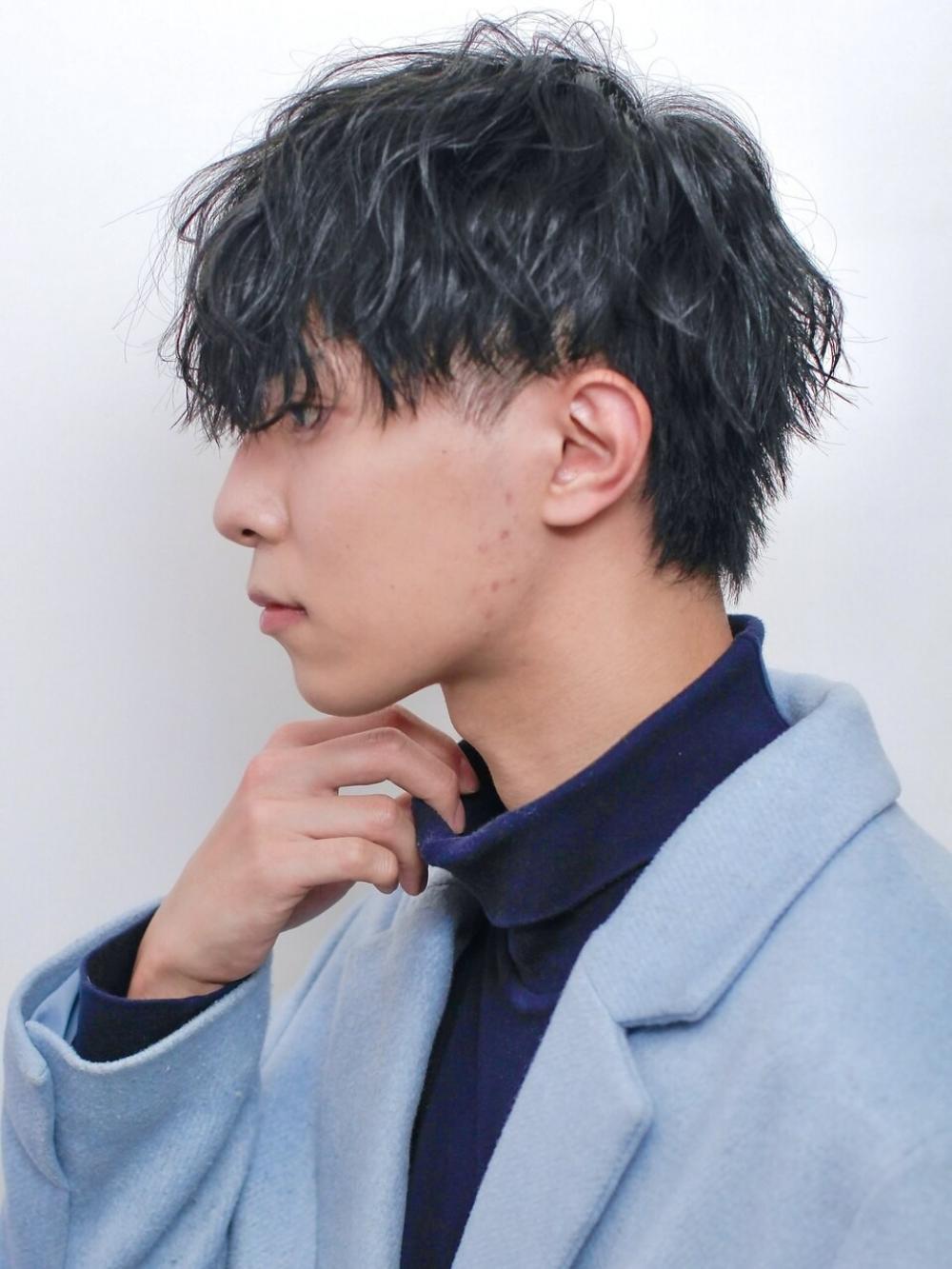 黒髪2WAYマッシュ波打セット