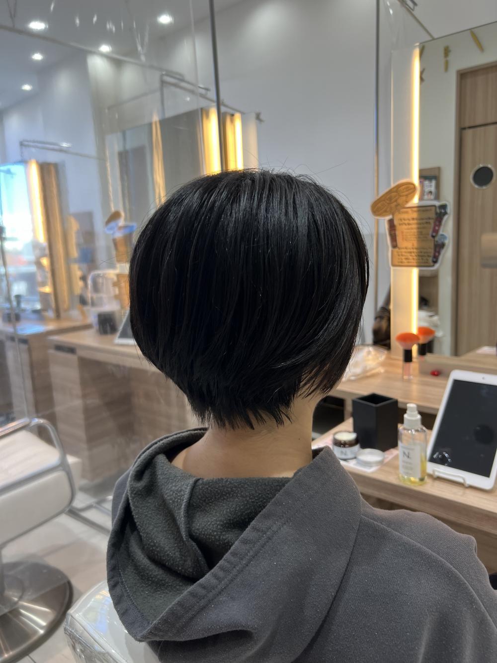 大人かわいい　20代30代40代　丸み小顔ショート◎【篠崎】
