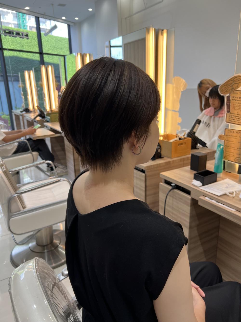 大人かわいい　20代30代40代　丸み小顔ショート◎【篠崎】