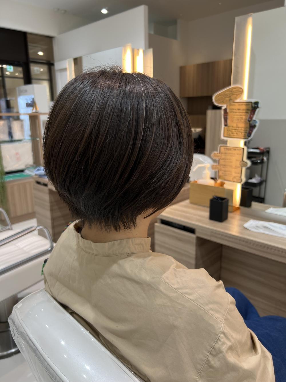 大人かわいい　20代30代40代　丸み小顔ショート◎【篠崎】