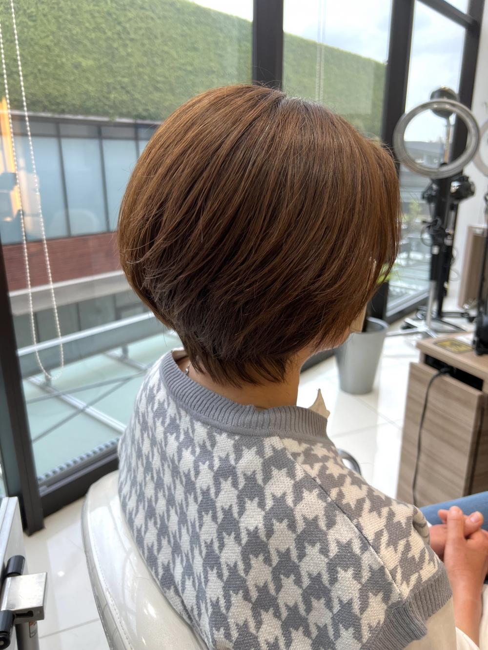 大人かわいい　20代30代40代　丸み小顔ショート◎【篠崎】