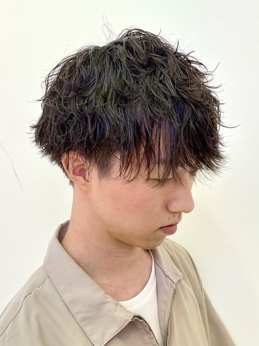 波巻きツイストスパイラルパーマ