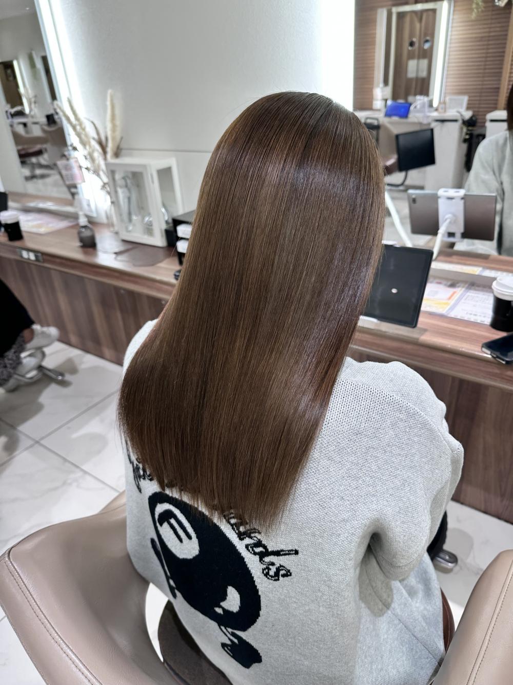 ブリーチ縮毛矯正【ロング】｜サブ写真②