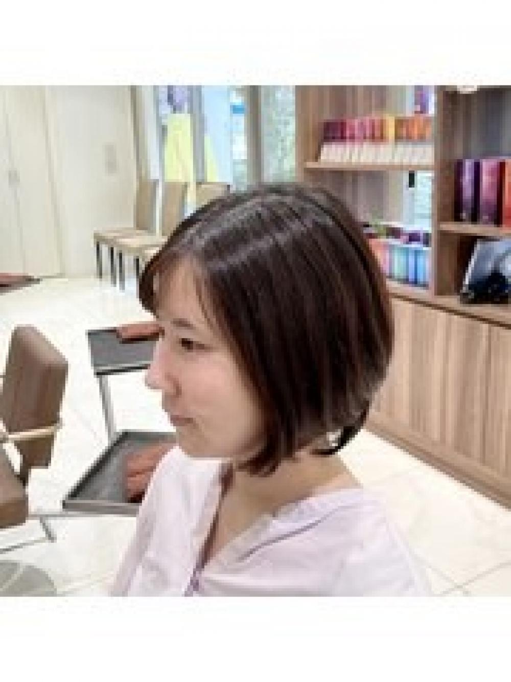 やわらか内巻きショートパーマ