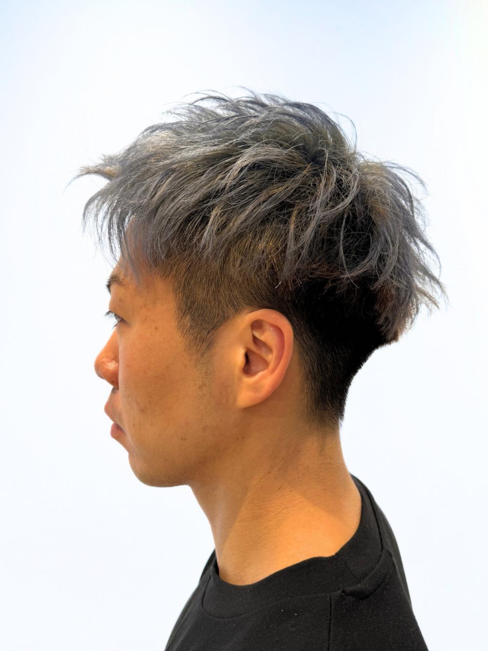 王道アップバングショート