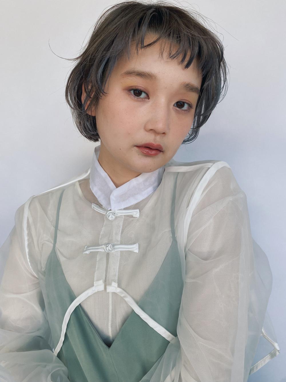 ショートバングのミニボブ｜サブ写真②