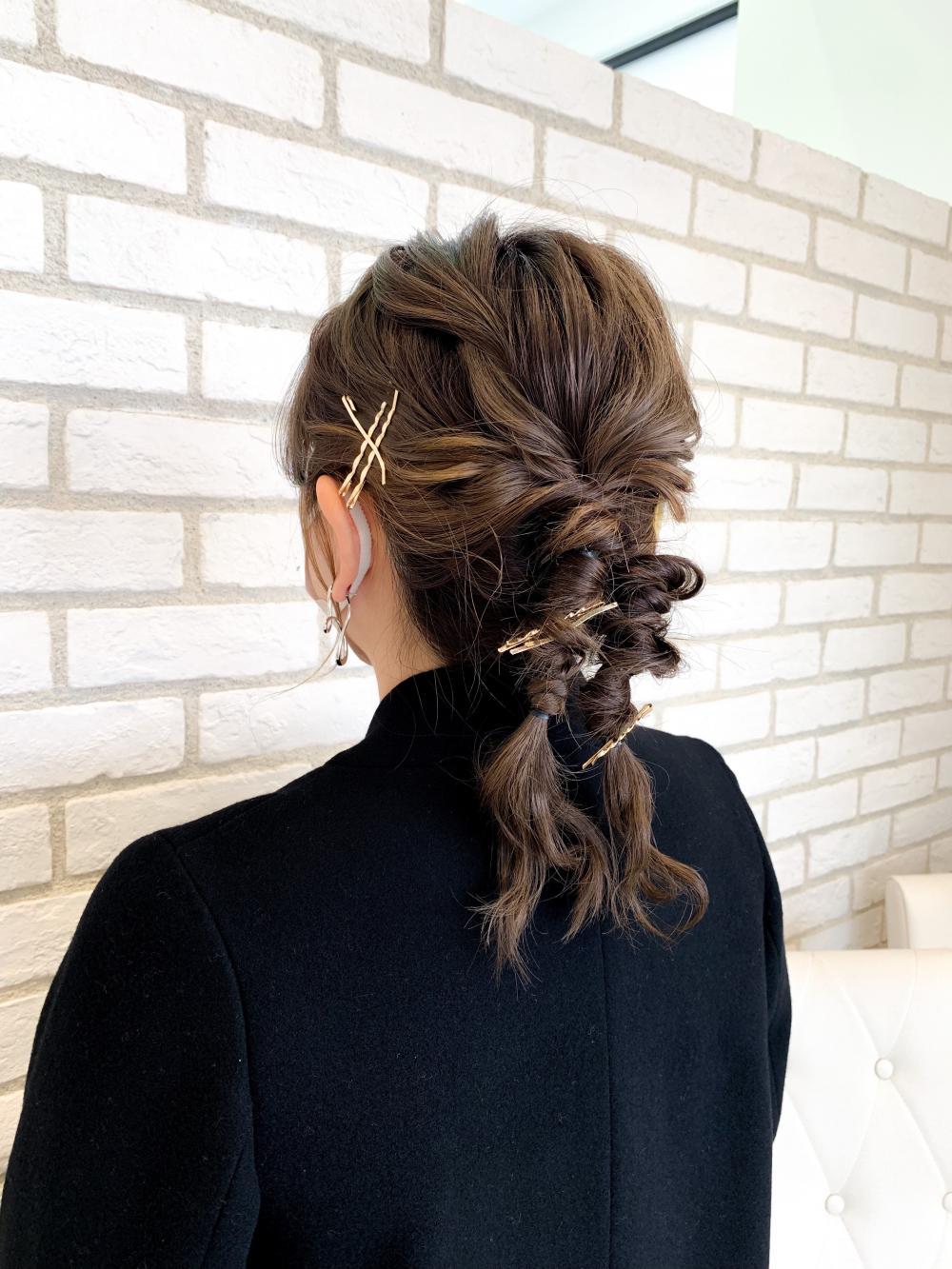 多毛でも可愛くなる！ミディアムヘアのパーティアレンジ