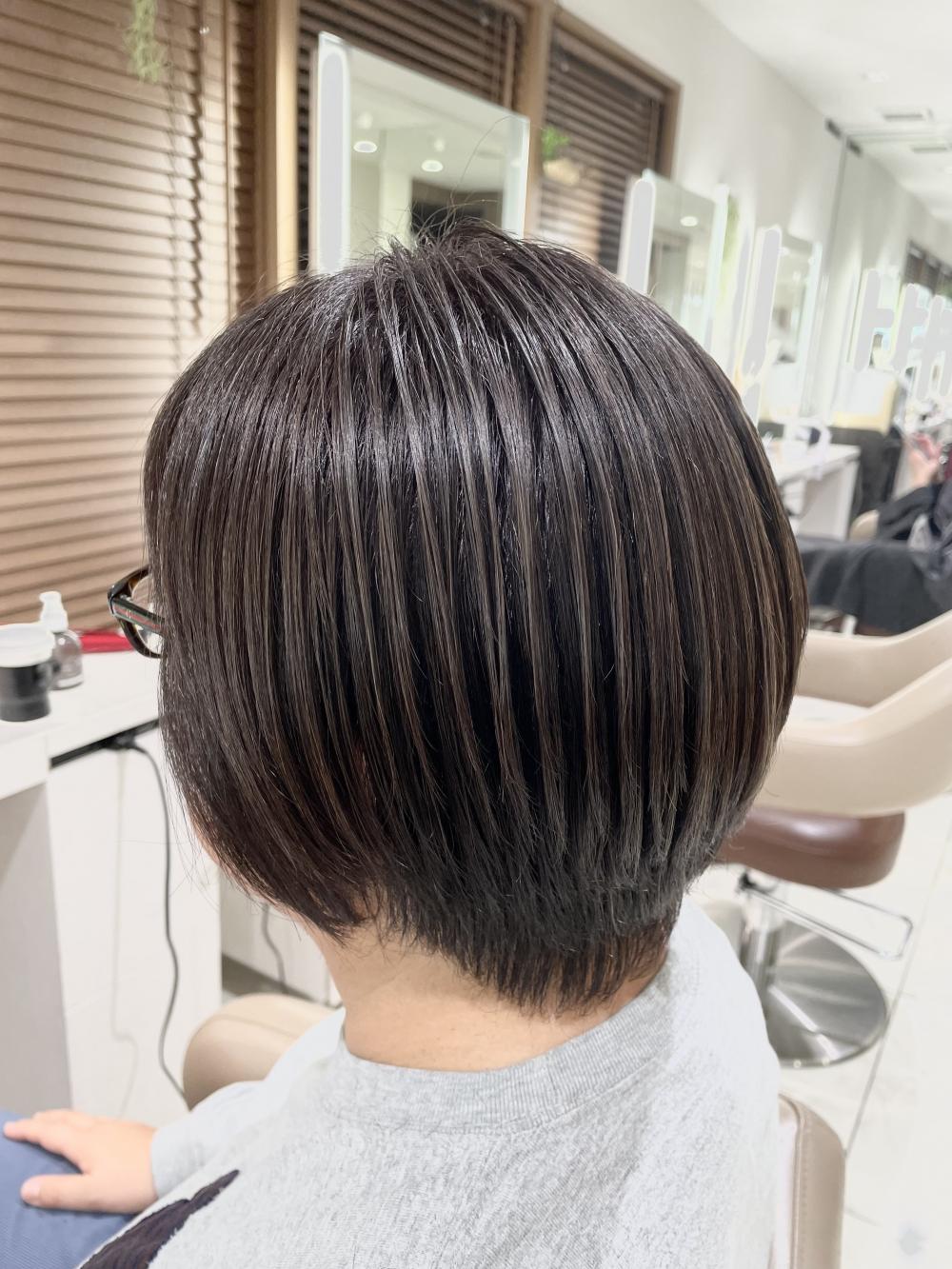 白髪ぼかしメンテナンスカラー