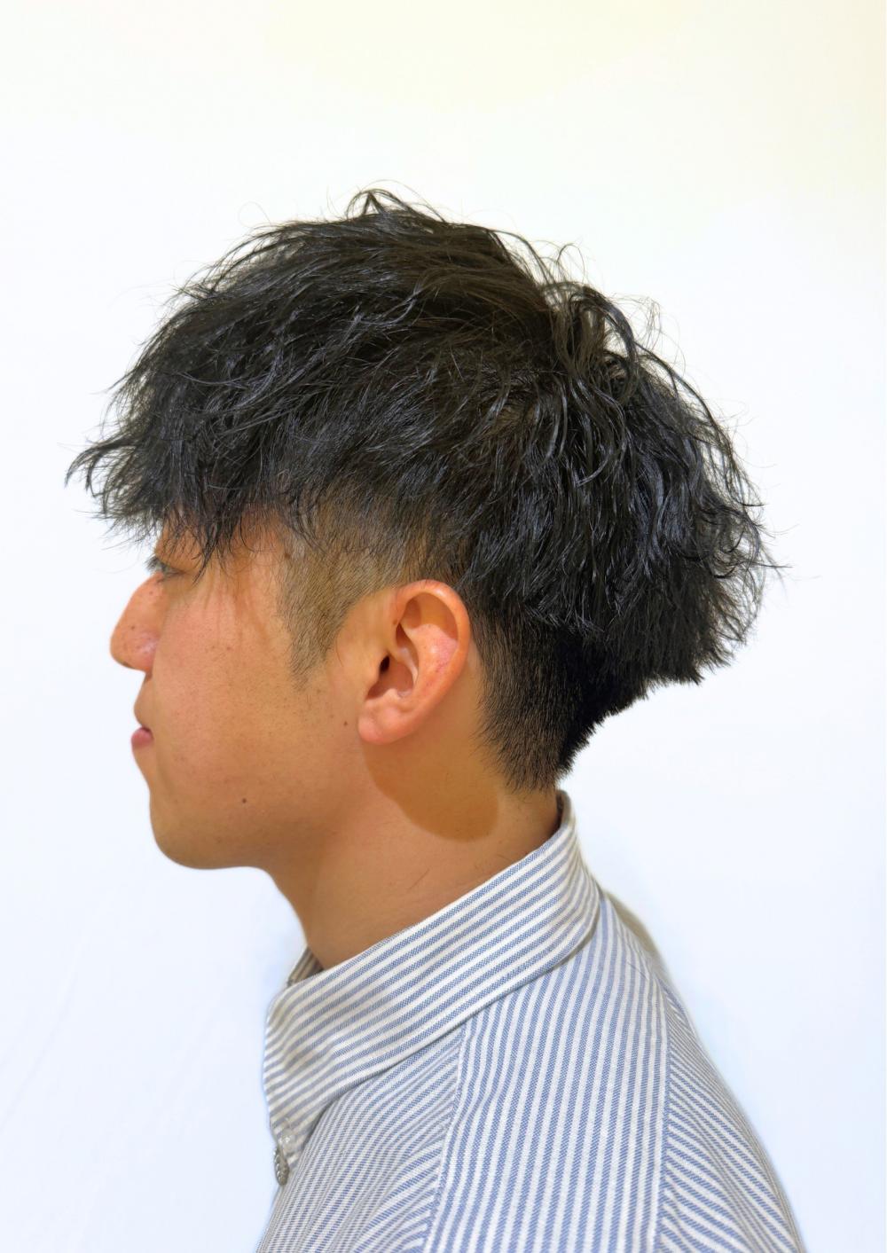 波巻きパーマ