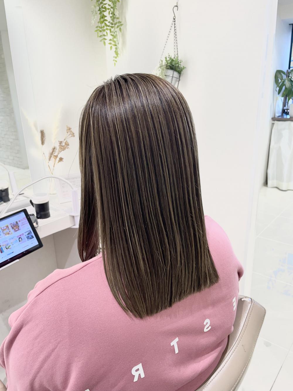 白髪ぼかしハイライト