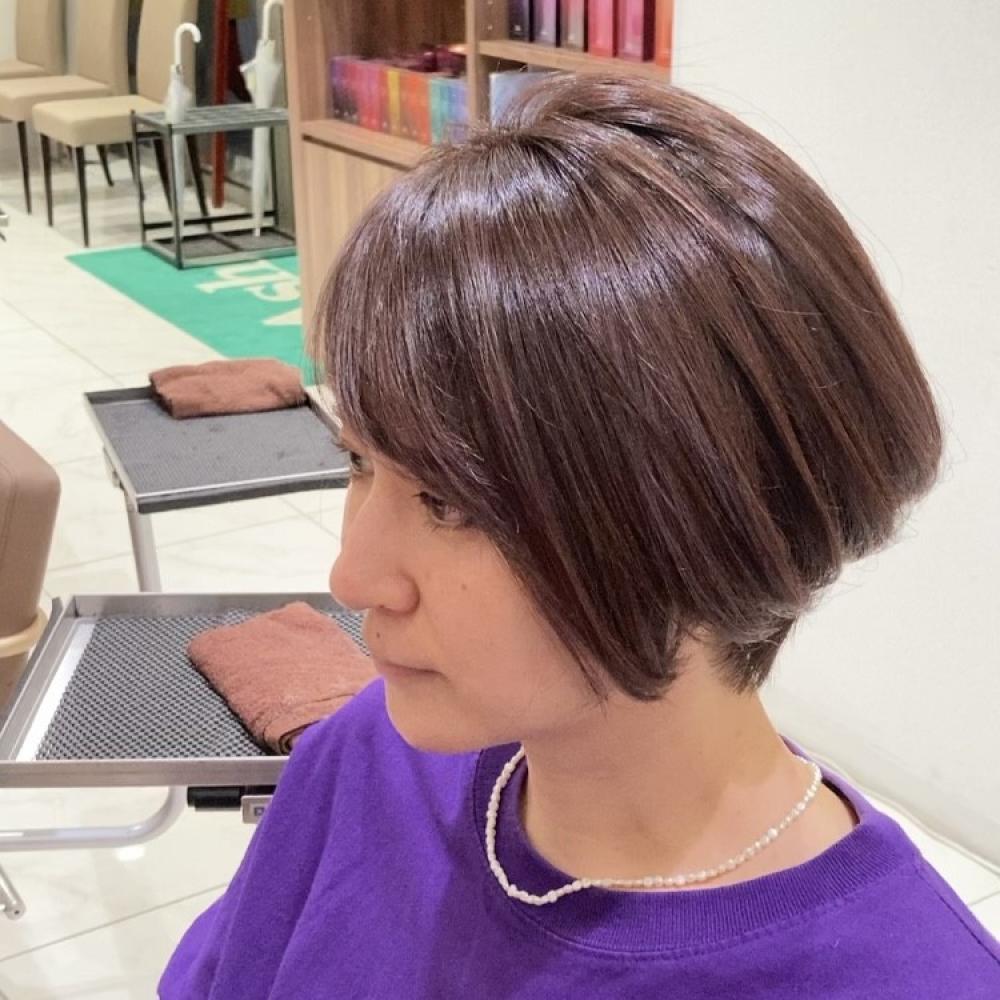 2セクションて切るショートスタイル