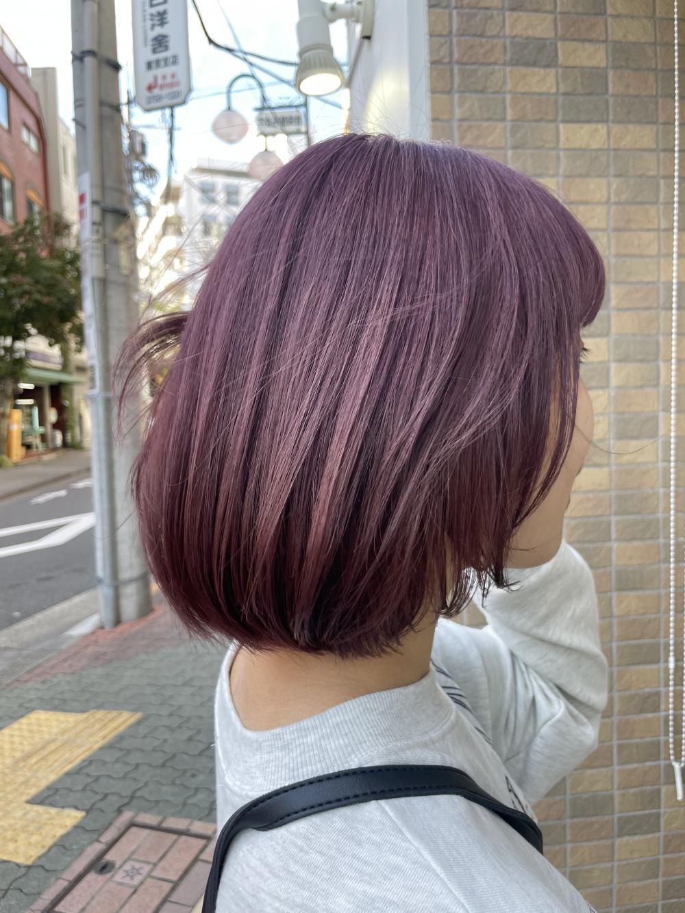 ピンクパープル×ボブ