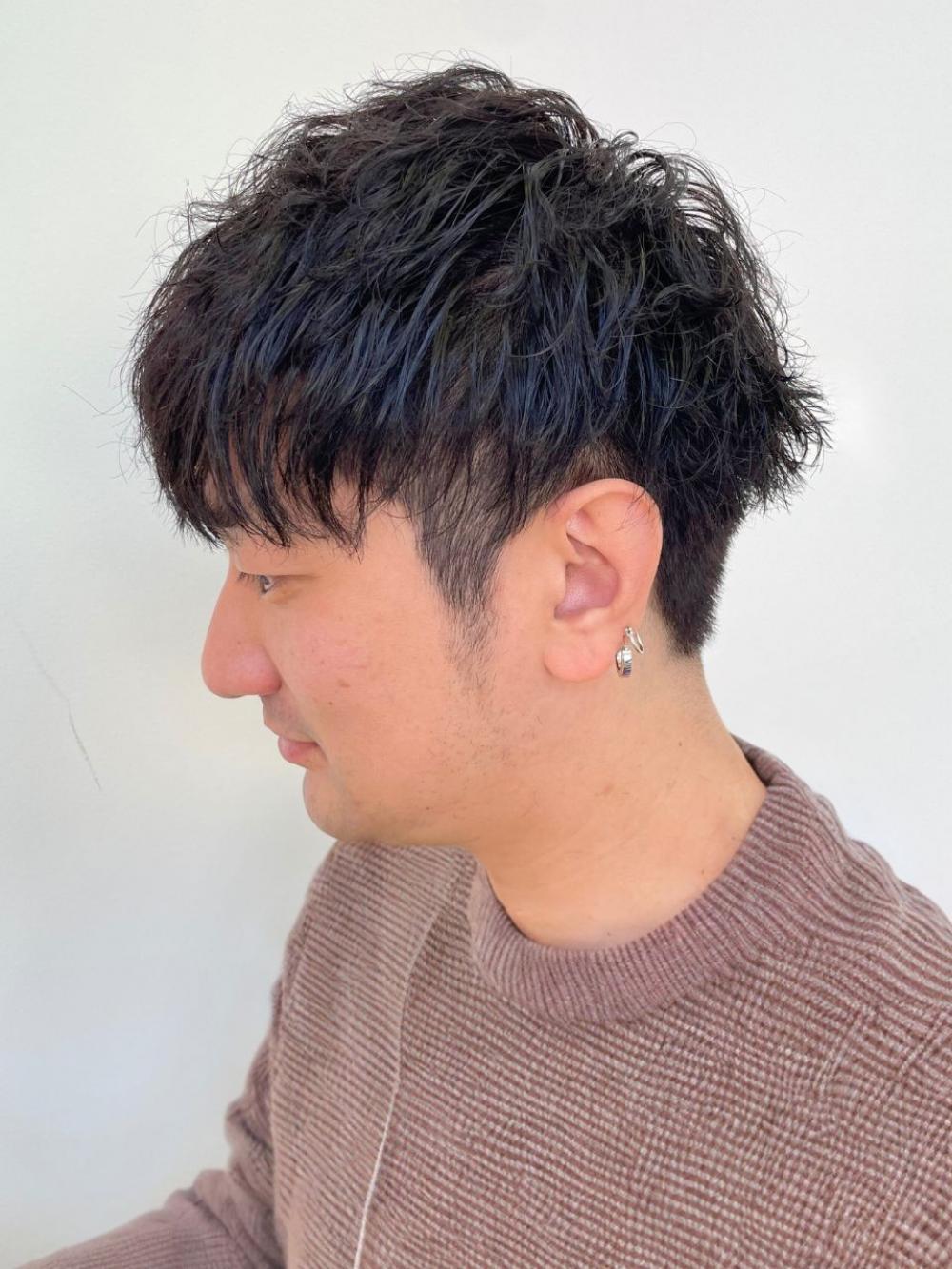 波まきツイストスパイラルパーマ