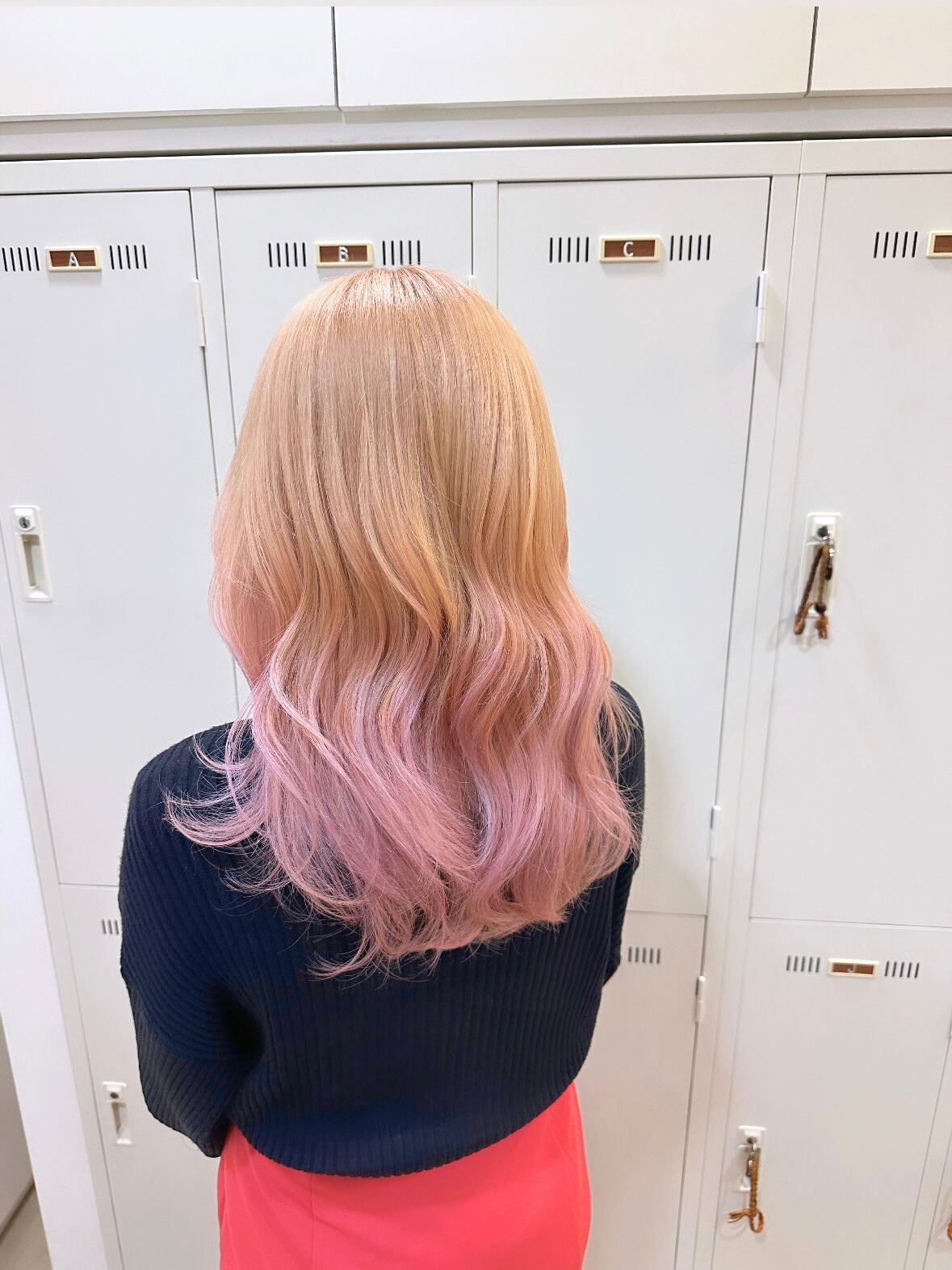 honey blond &pail pink