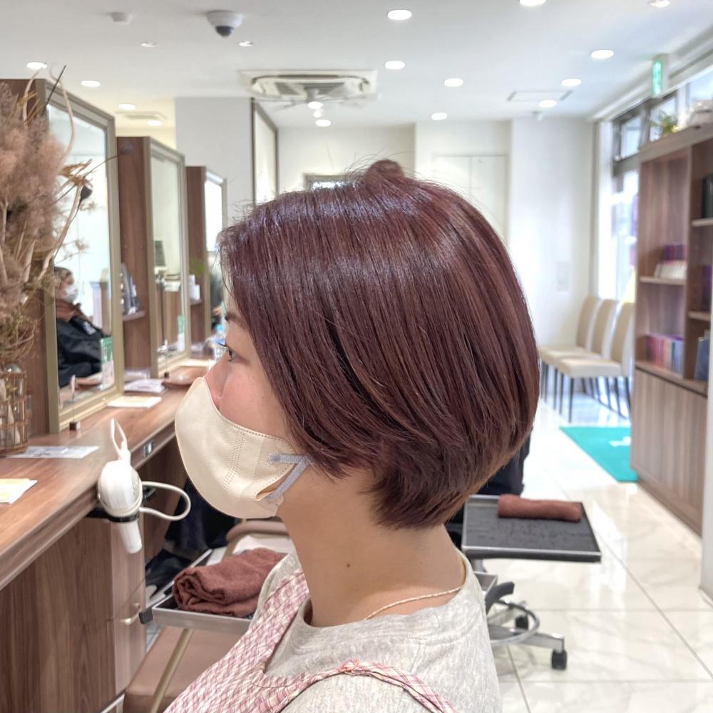 ローグラデーションのショートボブ｜サブ写真②