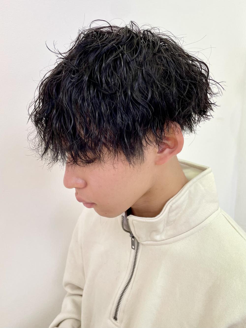 簡単セット波巻きパーマ