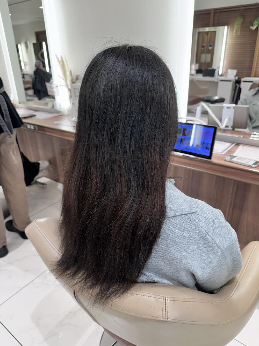 ブリーチ縮毛矯正【ロング】｜サブ写真②