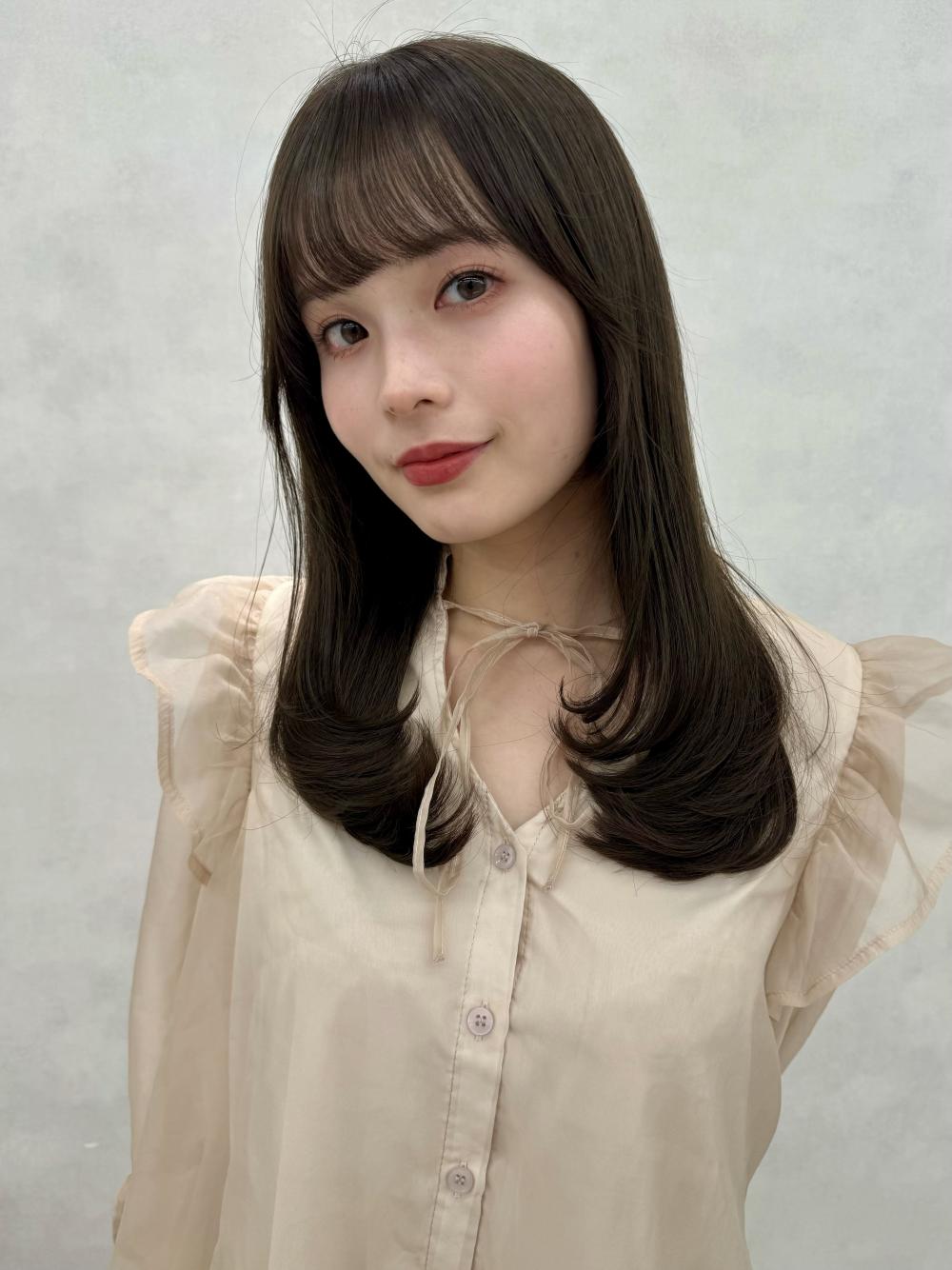 小顔イメチェンボブウルフ薄めバングレイヤーカット｜サブ写真③