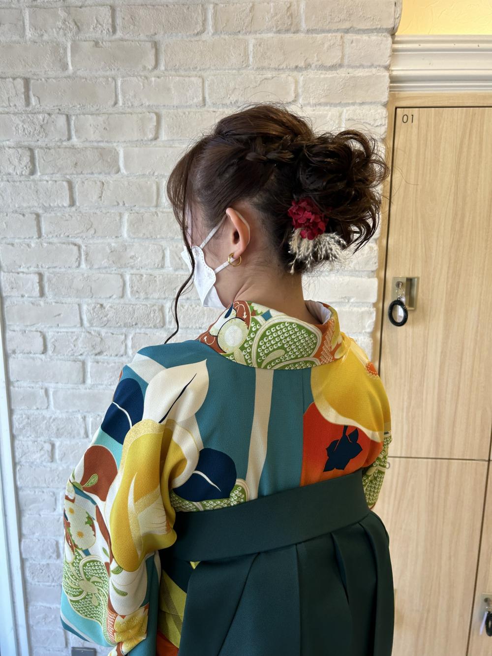 卒業式ヘアセット