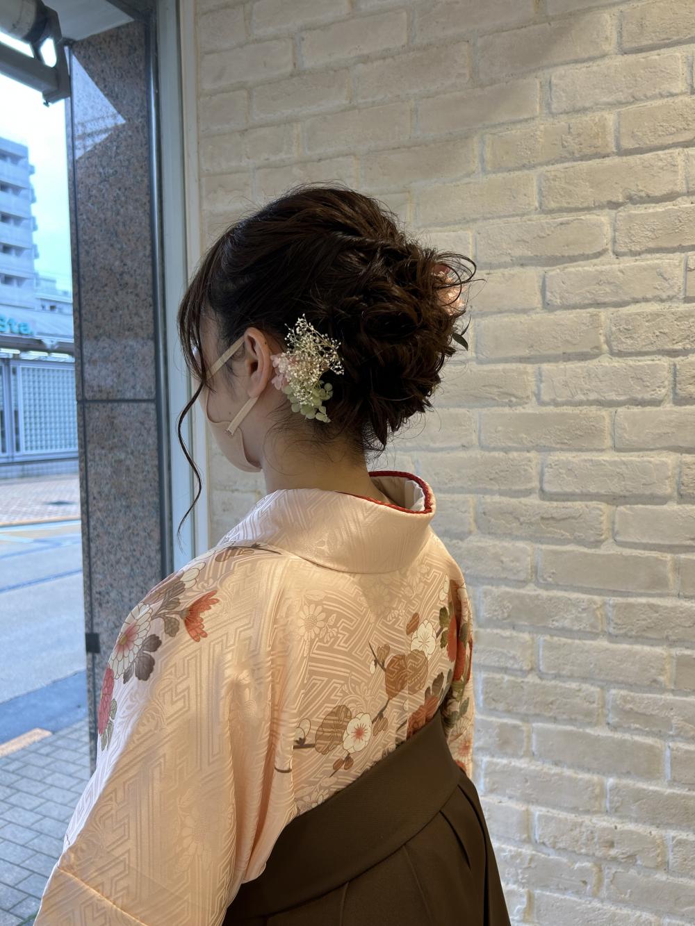 卒業式ヘアセット